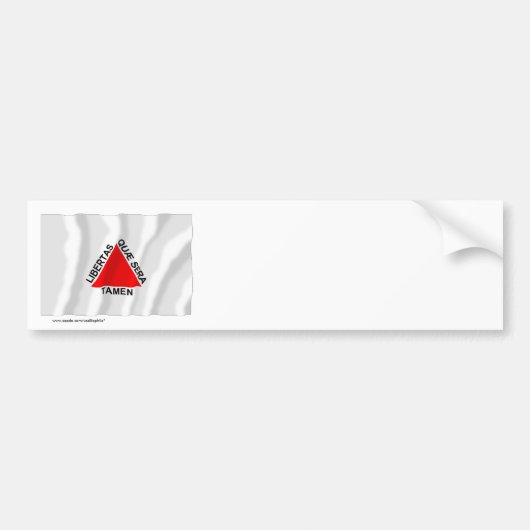 Minas Gerais, Braziliaanse Waving Flag Bumpersticker (Voorkant)