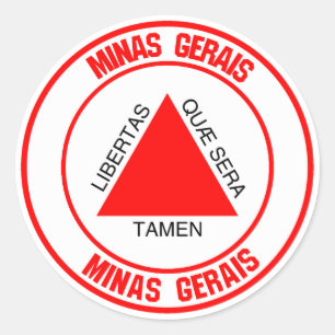 Minas Gerais Round Emblem Ronde Sticker