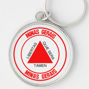 Minas Gerais Round Emblem Sleutelhanger
