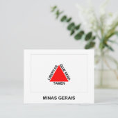 Minas Gerais, vlag van Brazilië Briefkaart (Staand voorkant)