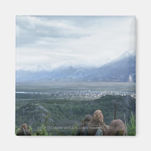 Minas Tirith in Uitzicht Magneet (Voorkant)