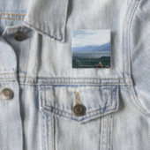 Minas Tirith in Uitzicht Vierkante Button 5,1 Cm (In situ)