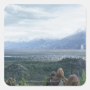 Minas Tirith in Uitzicht Vierkante Sticker