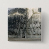 Minas Tirith Vierkante Button 5,1 Cm (Voorkant)
