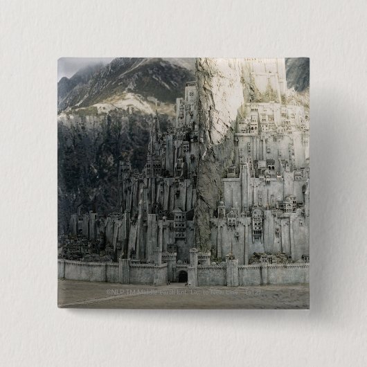 Minas Tirith Vierkante Button 5,1 Cm (Voorkant)