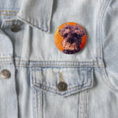 Minature Schnauzer Ronde Button 5,7 Cm (In situ)