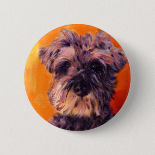 Minature Schnauzer Ronde Button 5,7 Cm
