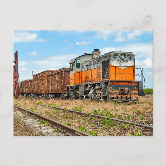 MINAZ diesel in Cuba met suikerrietbelasting. Briefkaart (Voorkant)