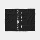 Mince E Connoisseur Pastry Lover Funny Christmas  Fleece Deken (Voorkant (Horizontaal))