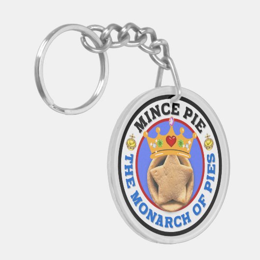 Mince Pie - De monarch van de Pies Sleutelhanger (Voorkant Links)