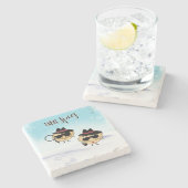 mince spies grap mince taart grappige kerstmis stenen onderzetter (Zijkant)