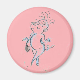Mincing Lady Pig met een handtas magneet