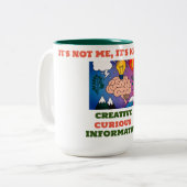 Mind 15 oz. tweekleurige koffiemok (Voorkant links)