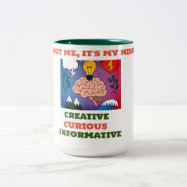 Mind 15 oz. tweekleurige koffiemok