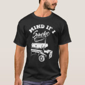 Mind als ik rook - Funny BBQ Smoker T-shirt (Voorkant)
