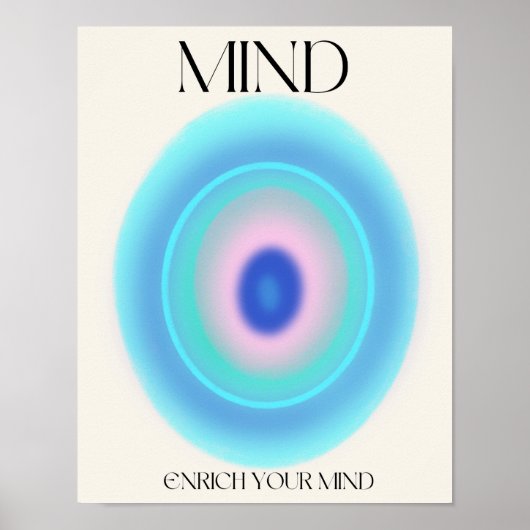 Mind Aura Gradient Affirmation poster  (Voorkant)