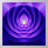 Mind Beacon in Paars en blauw Poster (Voorkant)