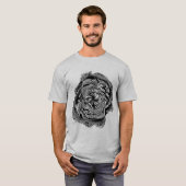 Mind-bending optische illusie Hypnotische geometri T-shirt (Voorkant volledig)