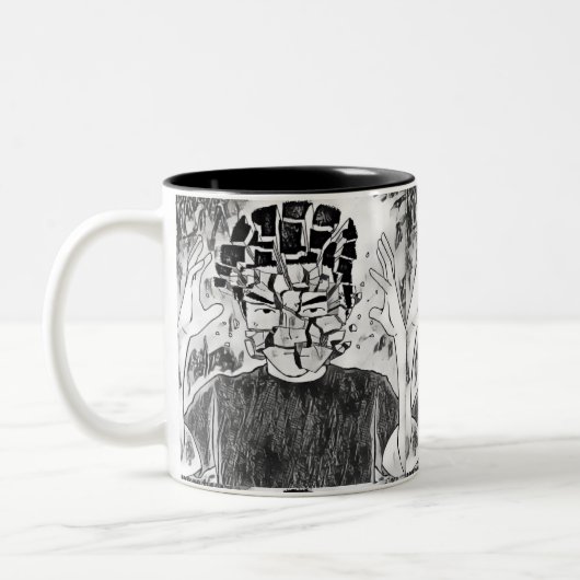 Mind Blowing Tweekleurige Koffiemok (Links)