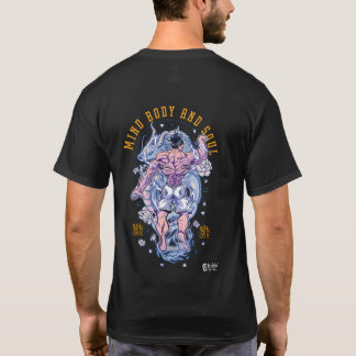 Mind Body and Soul Dragon-Infused Zwart T-shirt