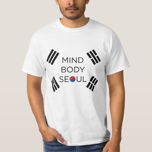 Mind body Seoul Design T-shirt (Voorkant)