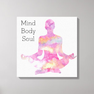 Mind Body Soul Canvas Afdruk