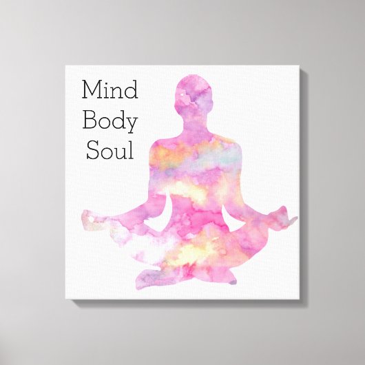 Mind Body Soul Canvas Afdruk (Voorkant)