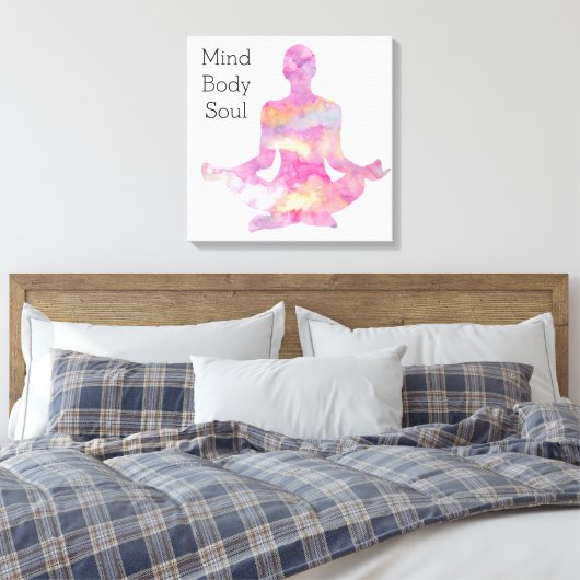 Mind Body Soul Canvas Afdruk (Insitu (Slaapkamer))