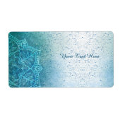 Mind Body Spirit Mandala Briefpapier Label  (Voorkant)