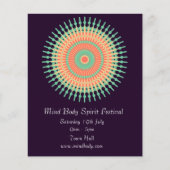 Mind Body Spirit New age festival mandala Flyer (Voorkant)