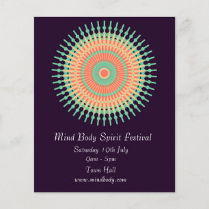 Mind Body Spirit New age festival mandala Flyer