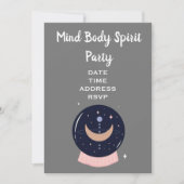 Mind Body Spirit New age kristal ball party Kaart (Voorkant)
