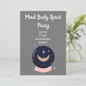 Mind Body Spirit New age kristal ball party Kaart (Staand voorkant)