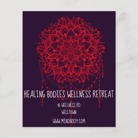Mind Body Spirit New age mandala Health Retreat Flyer (Voorkant)
