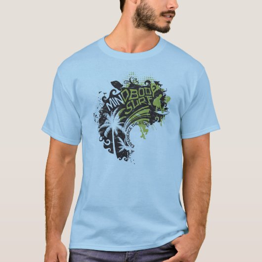 Mind Body Surf Wave T-shirt (Voorkant)