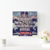 MIND - Bodybuilding Workout Motivatie Vierkante Klok (Huis)