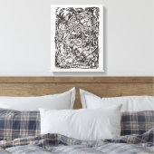 Mind Cascade Canvas Afdruk (Insitu (Slaapkamer))