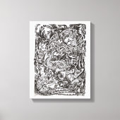 Mind Cascade Canvas Afdruk (Voorkant)