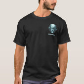 Mind Control Cyberpunk Blue Grunge voor- en achter T-shirt (Voorkant)
