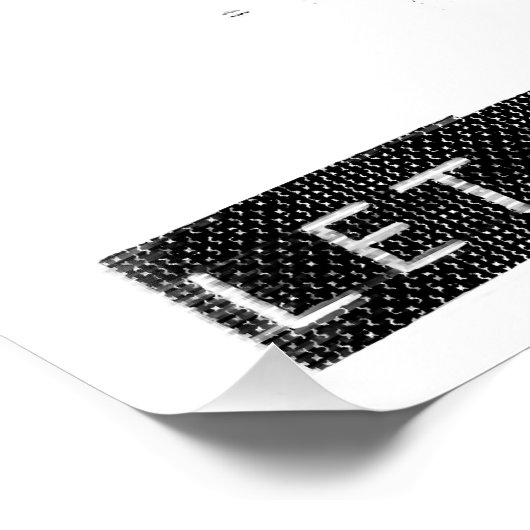 Mind Control Cyberpunk Robot Black Print Poster (Hoek)