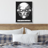 Mind Control Cyberpunk Robot Canvas Afdruk (Insitu (Slaapkamer))