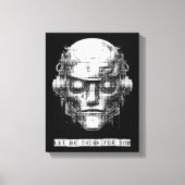 Mind Control Cyberpunk Robot Canvas Afdruk (Voorkant)