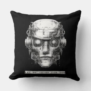Mind Control Cyberpunk Robot Kussen