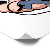 Mind control Funny Brain Pun Poster (Hoek)