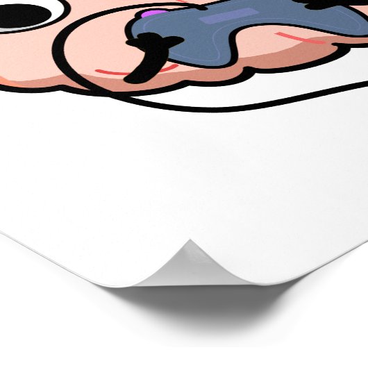 Mind control Funny Brain Pun Poster (Hoek)