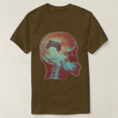 Mind Controller Skull Gaming Gamer Mannen Boys Tie T-shirt (Design voorkant)