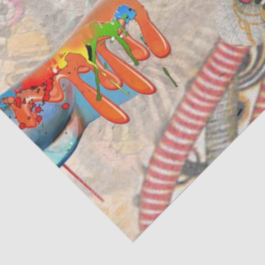 Mind Doodling-herhaling Tissuepapier (Detail)