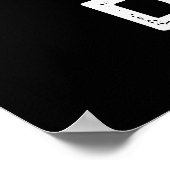 Mind Drill Funny Brain Tool Pun Dark BG Poster (Hoek)