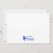 Mind-editie: Pink Roos Save The Date-uitnodiging Kaart (Achterkant)