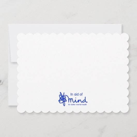 Mind-editie: Pink Roos Save The Date-uitnodiging Kaart (Achterkant)